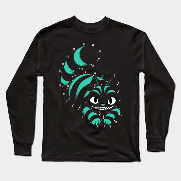 Point to point smile - Cheshire grin - Fantasy Book Long Sleeve T-Shirt by BlancaVidal